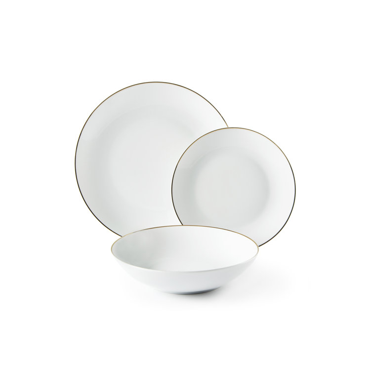 Excelsa Porcelain China Dinnerware Set of 18 & Reviews Wayfair.co.uk